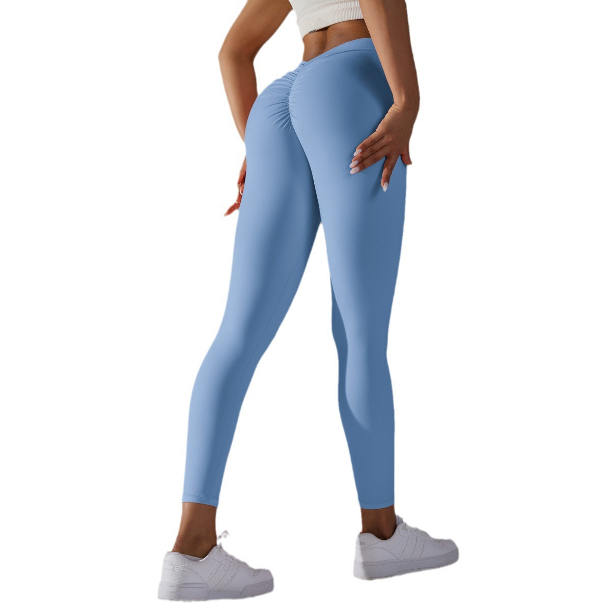 Vanessa – Brushed V Waist Pleated Yoga Pants