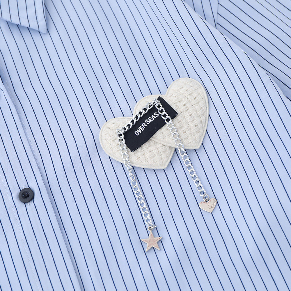 Marcus – Men's Pinstripe Long-sleeved Shirt