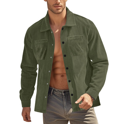 Nicholas – Men's Heavy Corduroy Cardigan Shirt