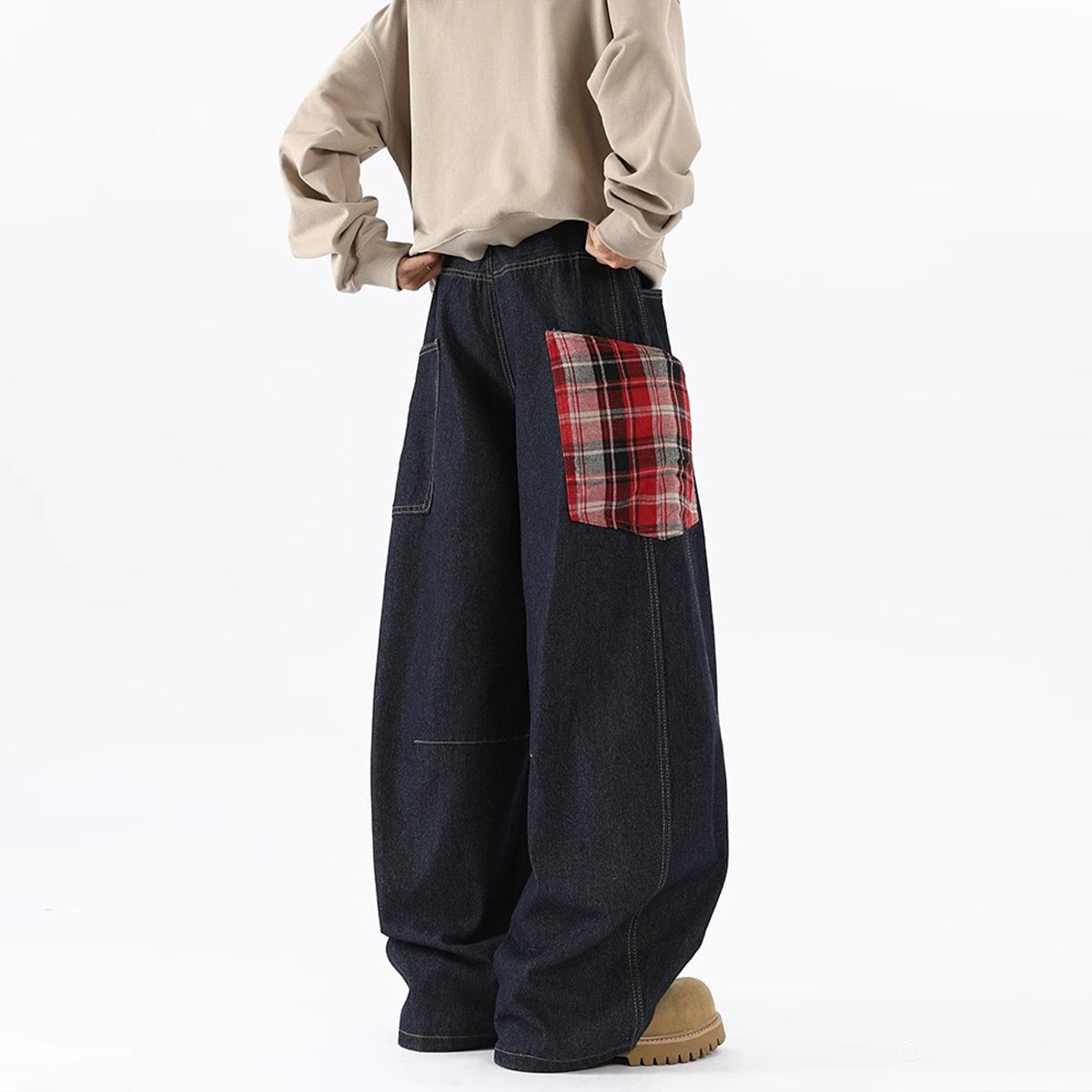 Kelvin – Retro Cargo Jeans with Large Pockets