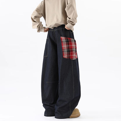 Kelvin – Retro Cargo Jeans with Large Pockets