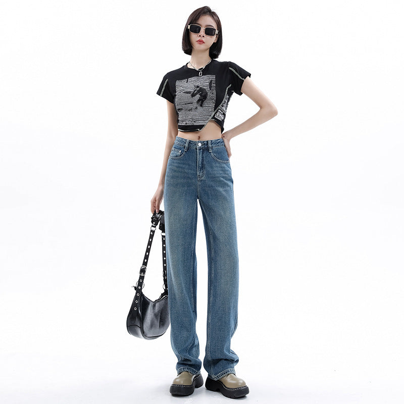 Anne – Light-Colored Wide-Leg Jeans