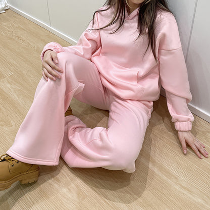 Helen – Solid Color Sportswear with Fur