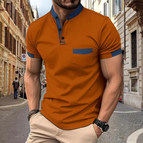 Mick – Men's Loose Fit Polo Shirt with Zipper Details
