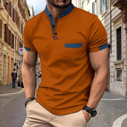 Mick – Men's Loose Fit Polo Shirt with Zipper Details