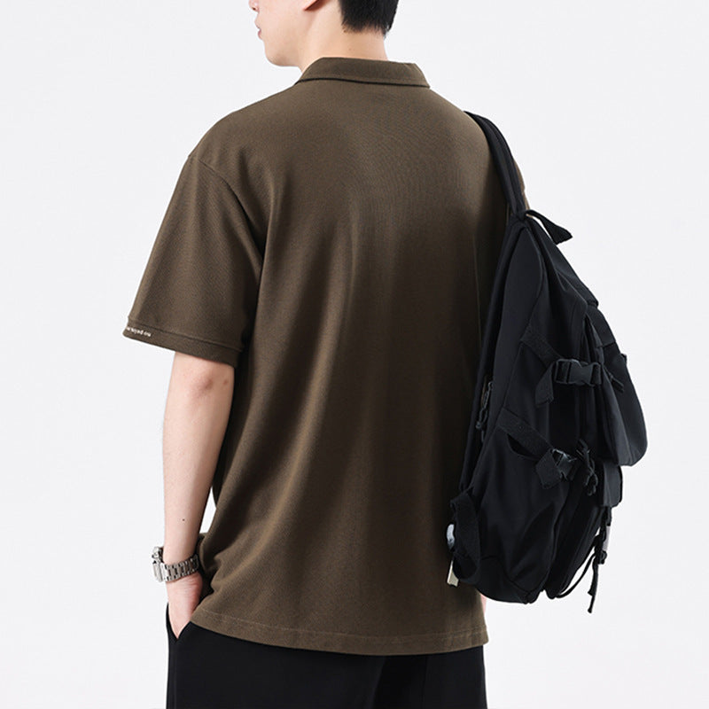 Desmond – Retro Embroidered Polo T-shirt