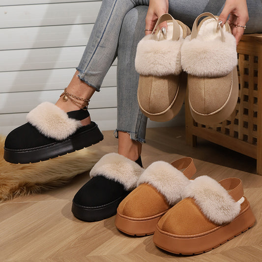 Jasmine – Warm Vegan Suede Snow Shoes