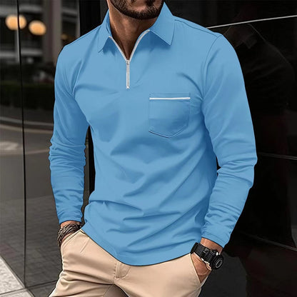 Raymond – Long-Sleeved Sports Polo Shirt
