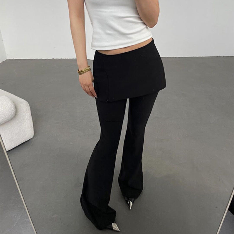 Mary – Women's Wide-leg Pants with Draping