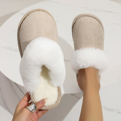 Hannah – Cozy Vegan Suede Slippers