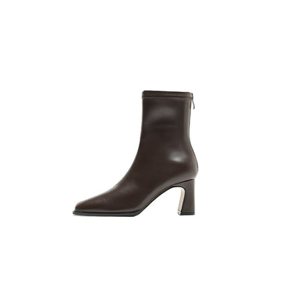 Jane – Brushed Short Vegan Leather Boots