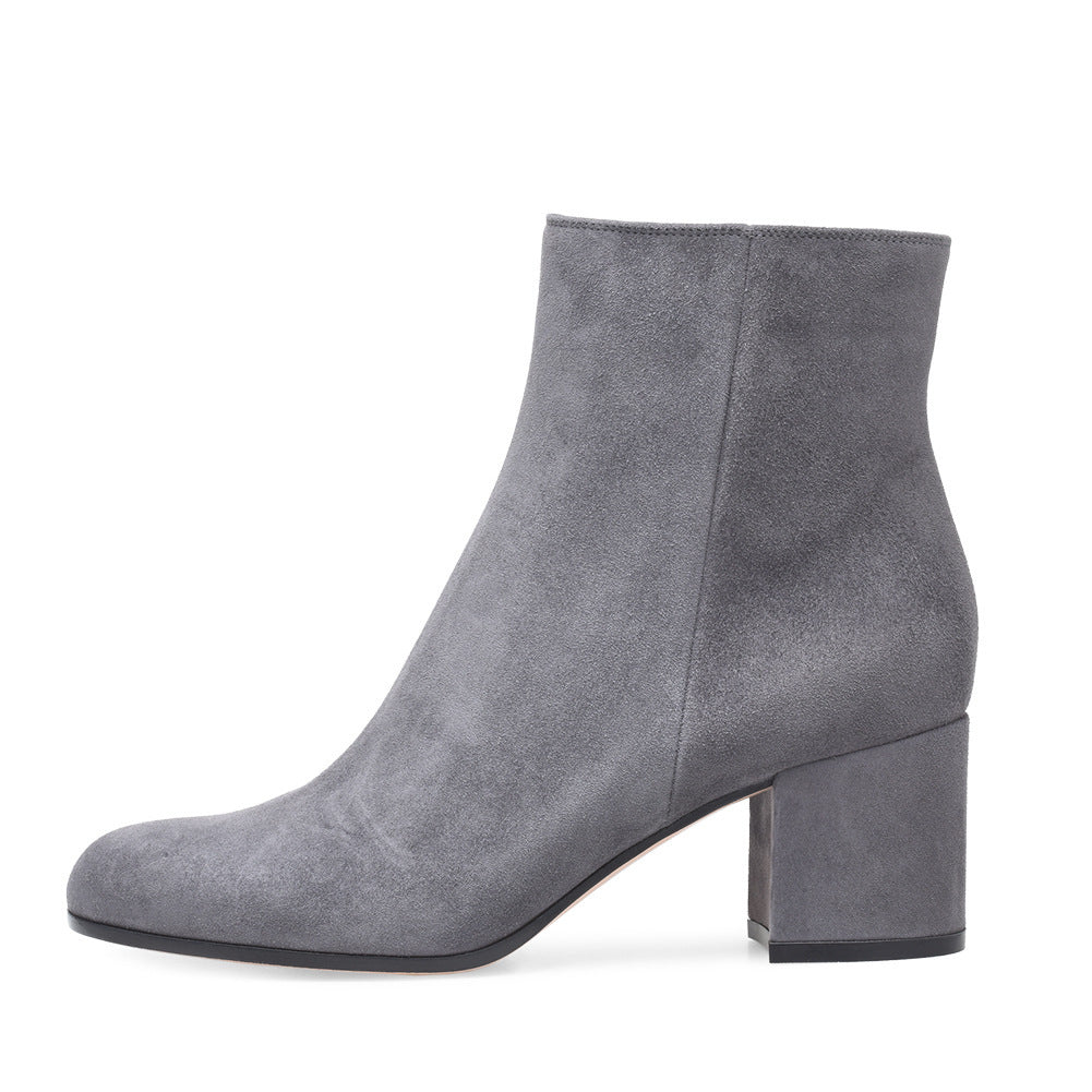Melanie – Mid Heel Vegan Leather Boots
