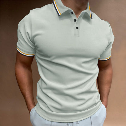 Richard – Slim Ribbed Striped Polo Shirt