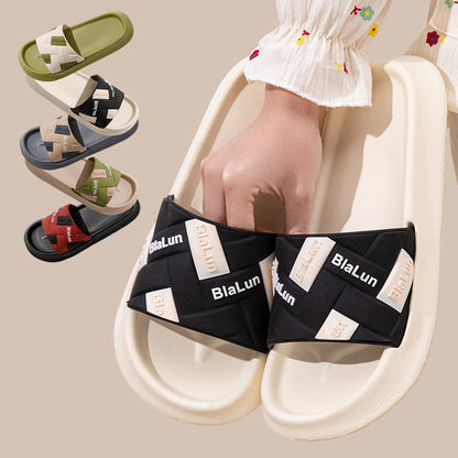 Zoe – Color-block Thick-soled Non-slip Slippers