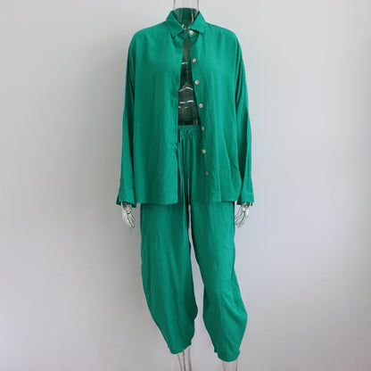 Rachel – Urban Style Two-Piece Set with Polo Collar