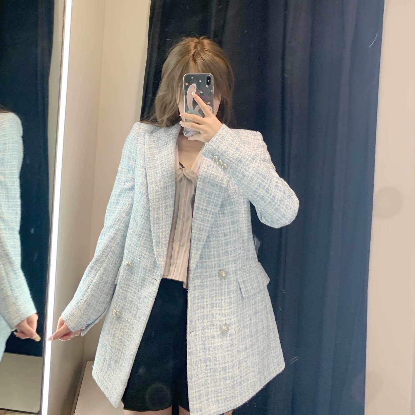 Mandy – Women's Summer Check Slim Fit Blazer