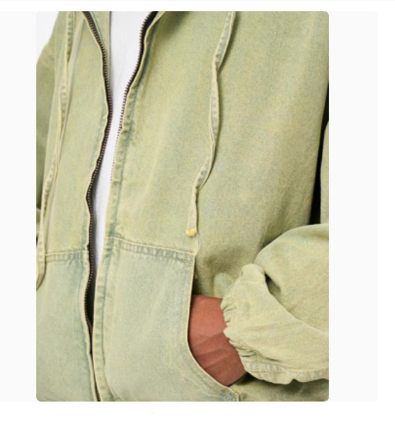 Gerald – Casual Loose Denim Zipper Jacket