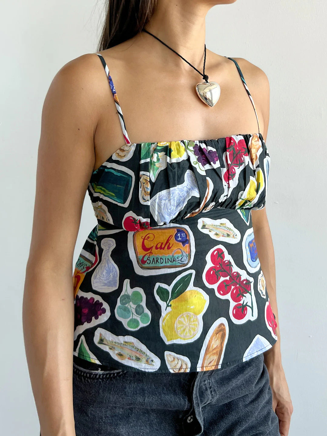 Holly – Contrast Color Backless Slim Fit Vest