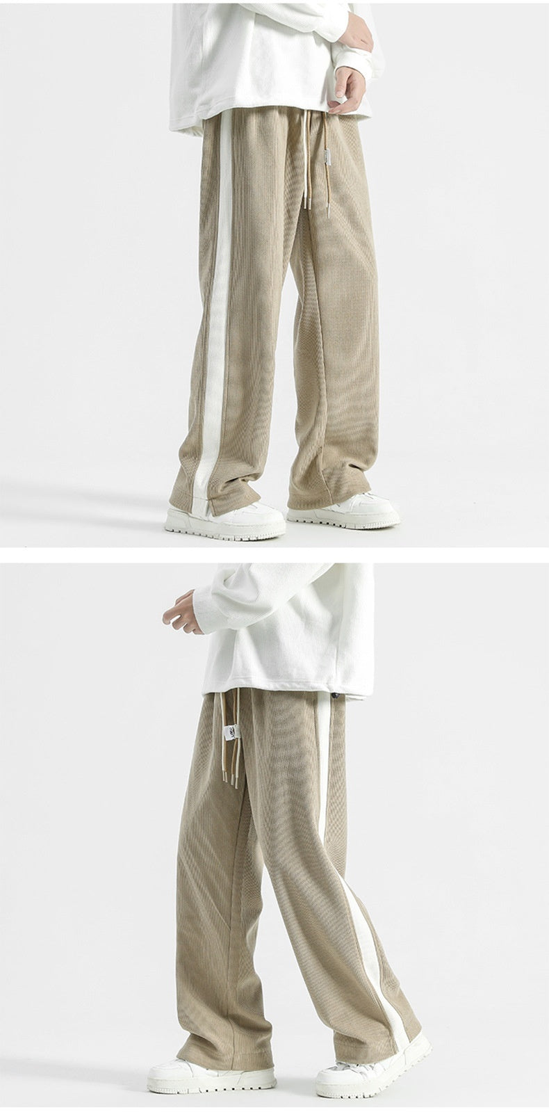 Bruce – Corduroy Retro Straight-Leg Pants