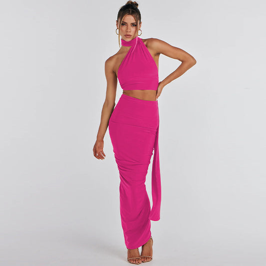 Natalie – Backless Tube Top with Pleated Skirt
