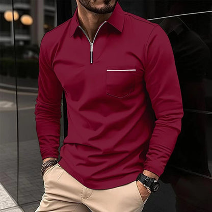 Raymond – Long-Sleeved Sports Polo Shirt