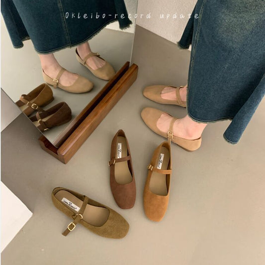 Heidi – Comfortable Vegan Leather Flat Shoes