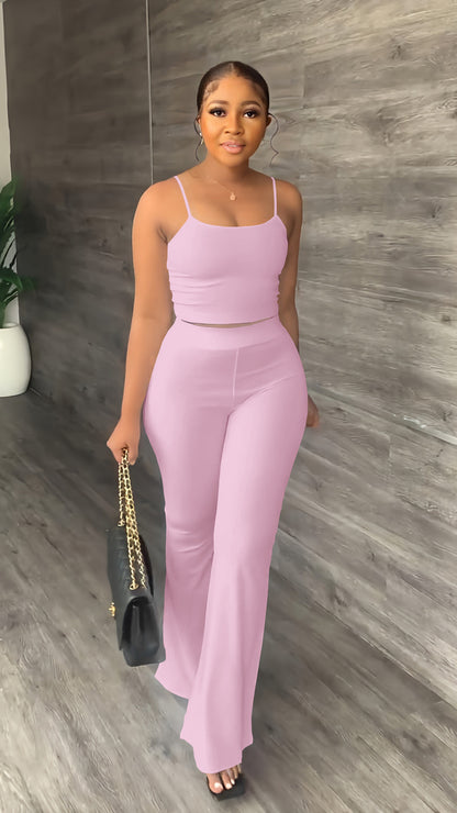 Kate – Women's Solid Color Bell-bottom Pants Fashion Suit