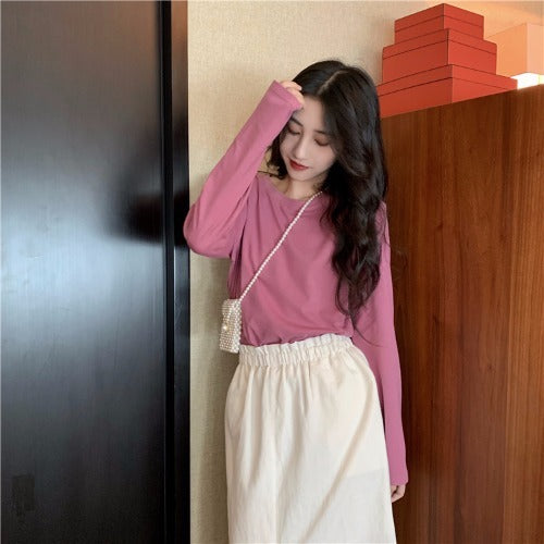 Carly – Long Sleeve Vegan Two-Piece Top