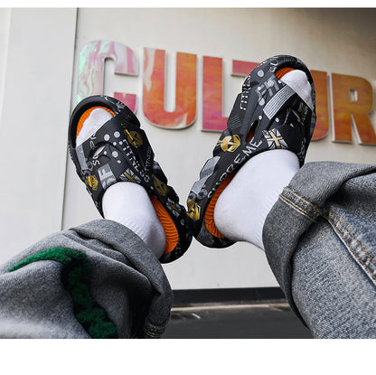 Ray – Men's Stylish Beach Platform Slippers