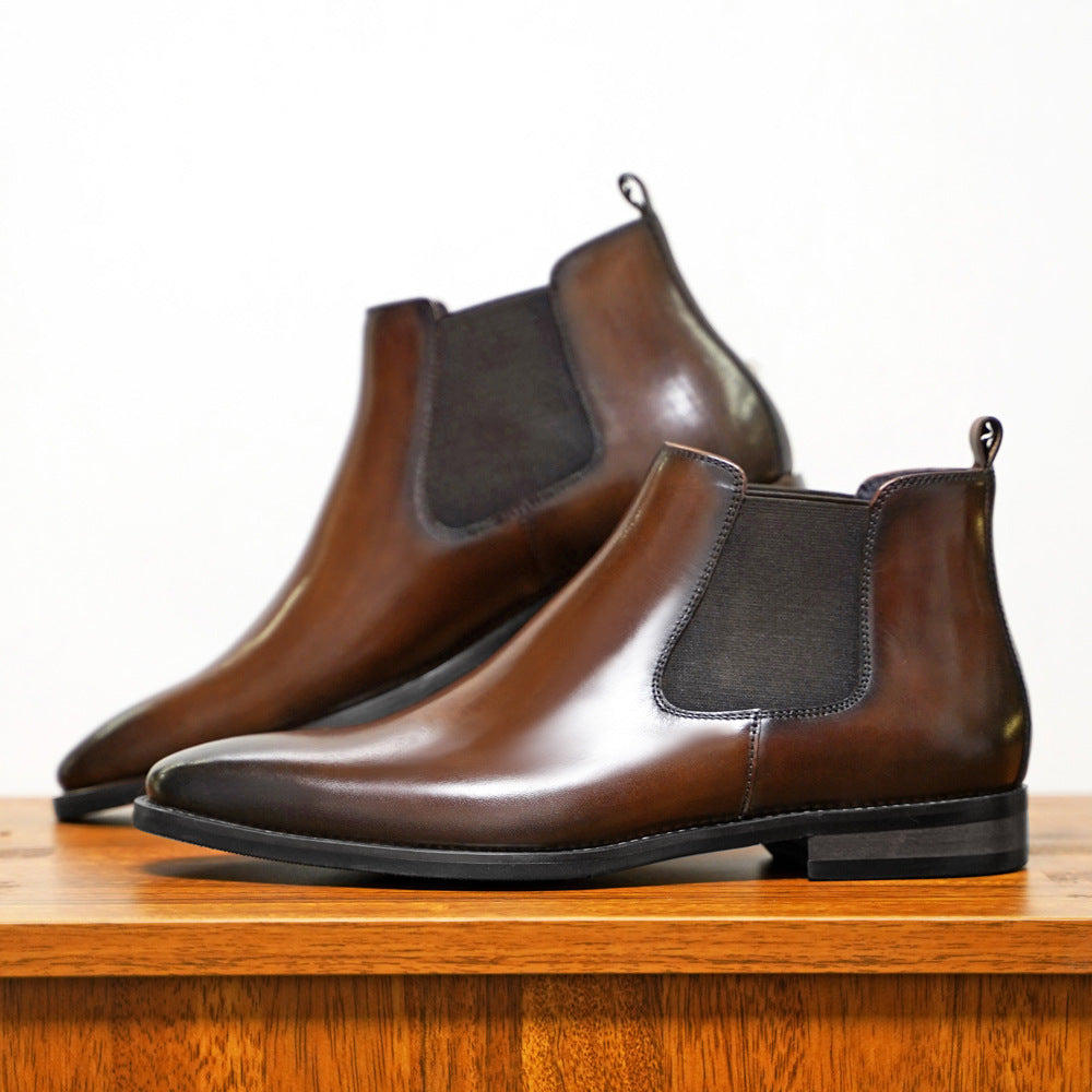 Elliott – Vintage Vegan Leather Chelsea Boots