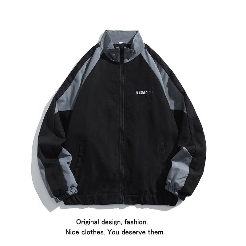 Gavin – Men's Color Block Baseball Collar Jacket