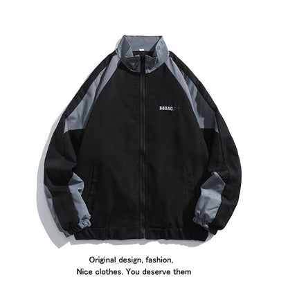 Gavin – Men's Color Block Baseball Collar Jacket