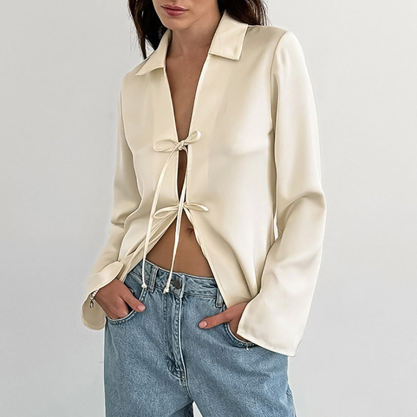 Emily – Loose Apricot Cardigan Top