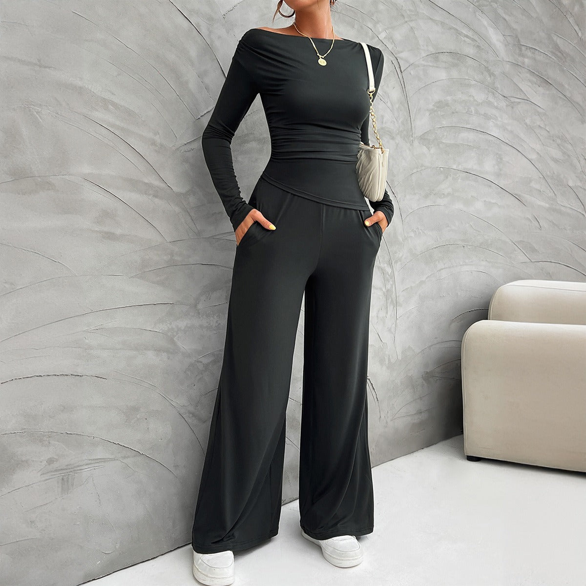 Carly – Fashionable Fitted Long Sleeve Suit