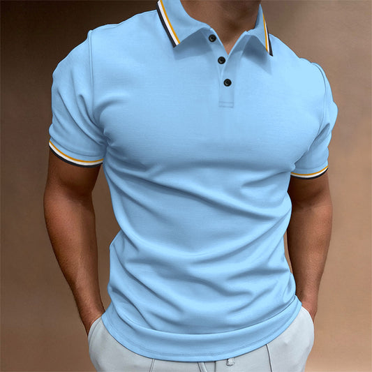 Richard – Slim Ribbed Striped Polo Shirt