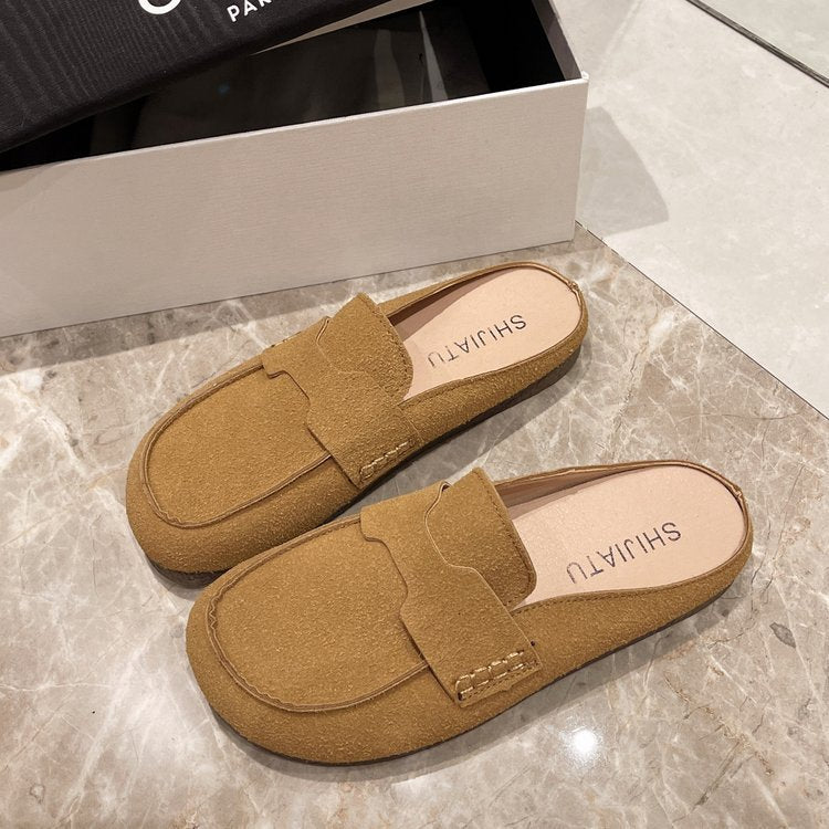 Esme – Women's Ankle Flats with Soft Vegan Leather