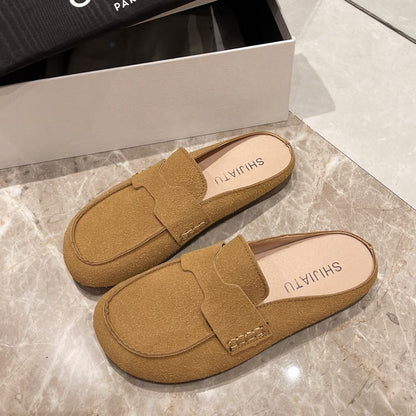 Esme – Women's Ankle Flats with Soft Vegan Leather
