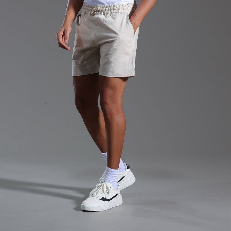 Tristan – Casual Vegan Linen-Blend Shorts