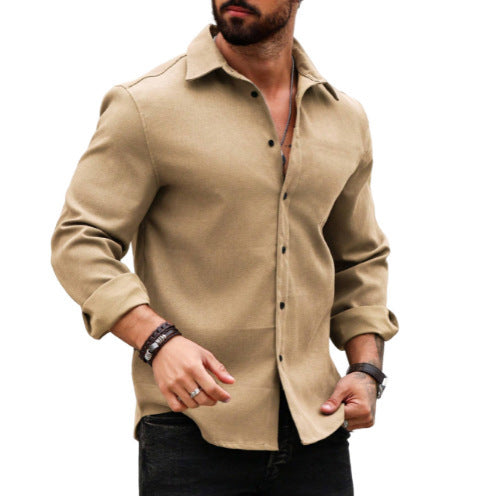Nathan – Men's Printed Long Sleeve Shirt