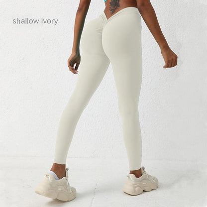 Natasha – V Waist Hip Lifting Peach Pants