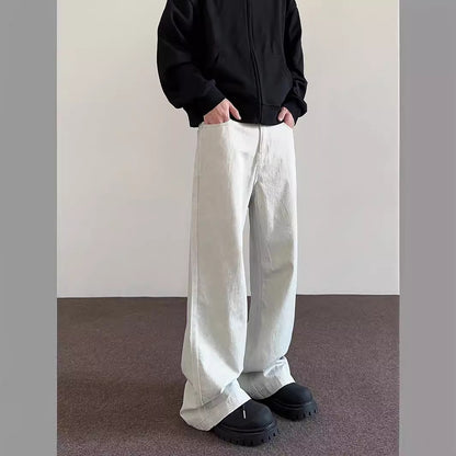 Kelvin – Distressed Casual White Jeans