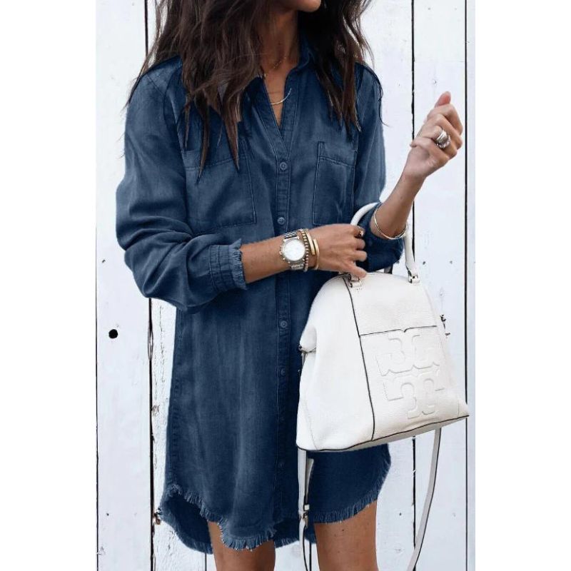 Katie – Denim Shirt Dress