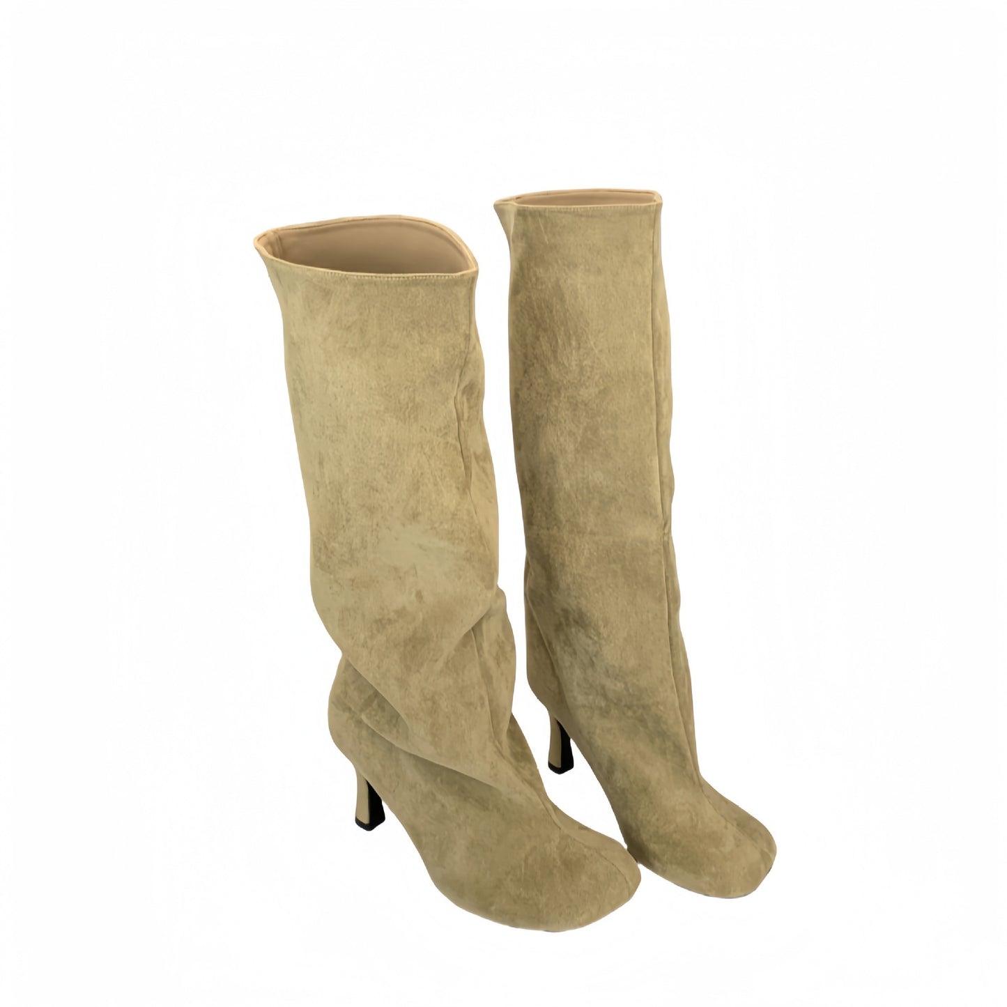 Esme – Graceful High Heel Vegan Suede Boots