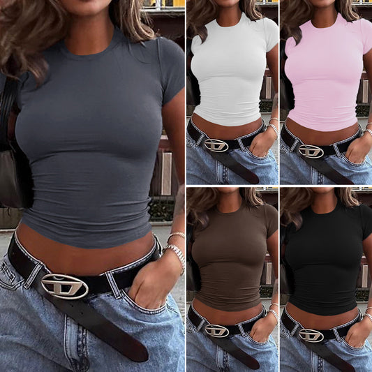 Carol – Slim Fit Midriff-Baring T-shirt