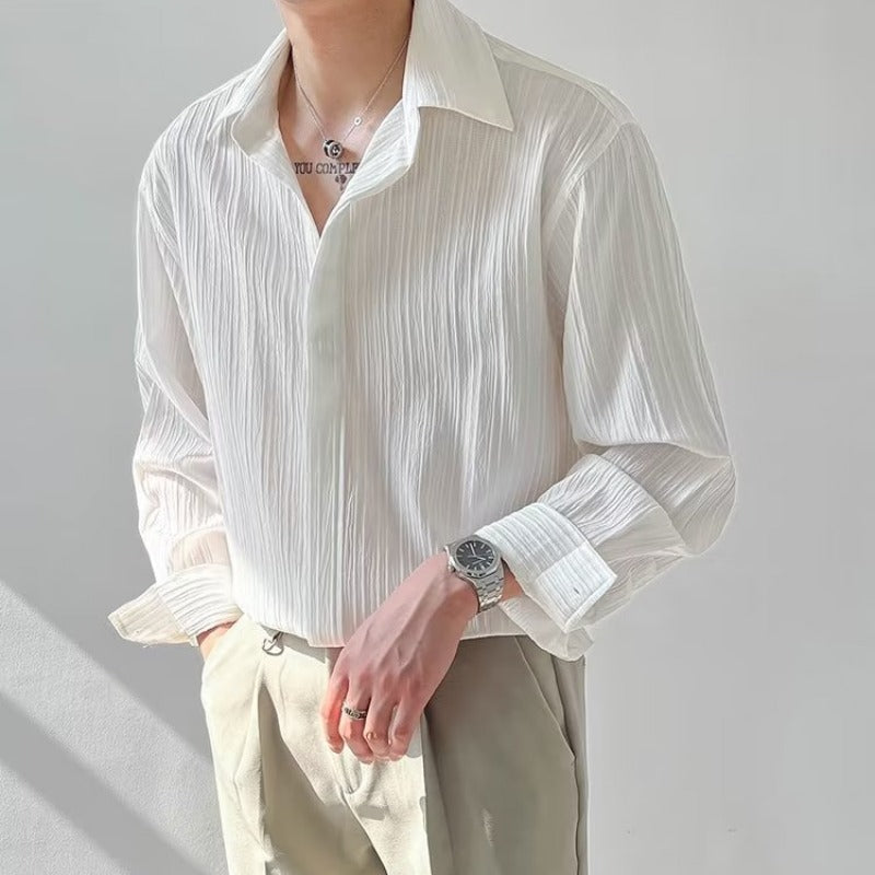 Norman – Men's Loose Long Sleeve Shirt