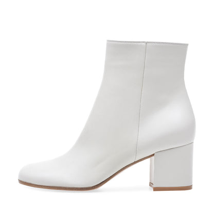 Melanie – Mid Heel Vegan Leather Boots