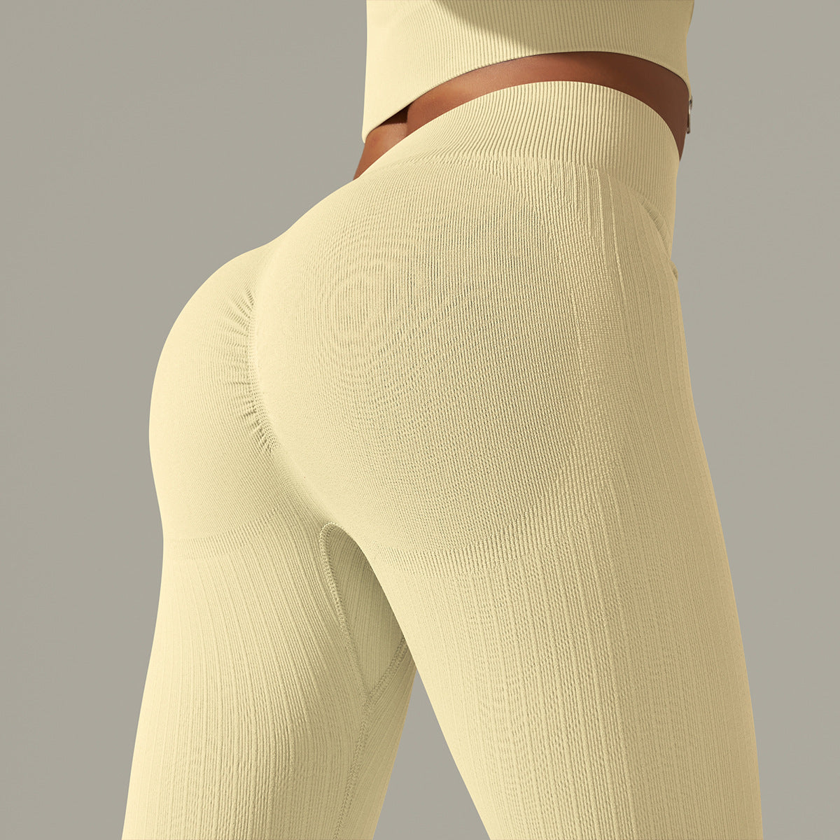 Anna – High Waist Fitness Pants with Stripes