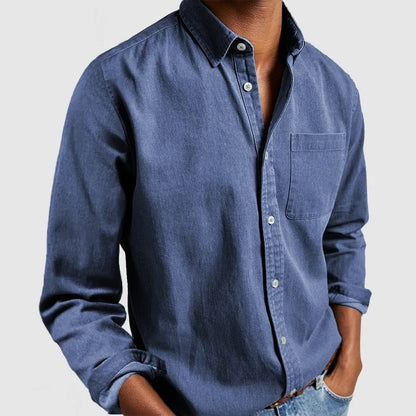Clive – Men's Long Sleeve Cardigan Shirt