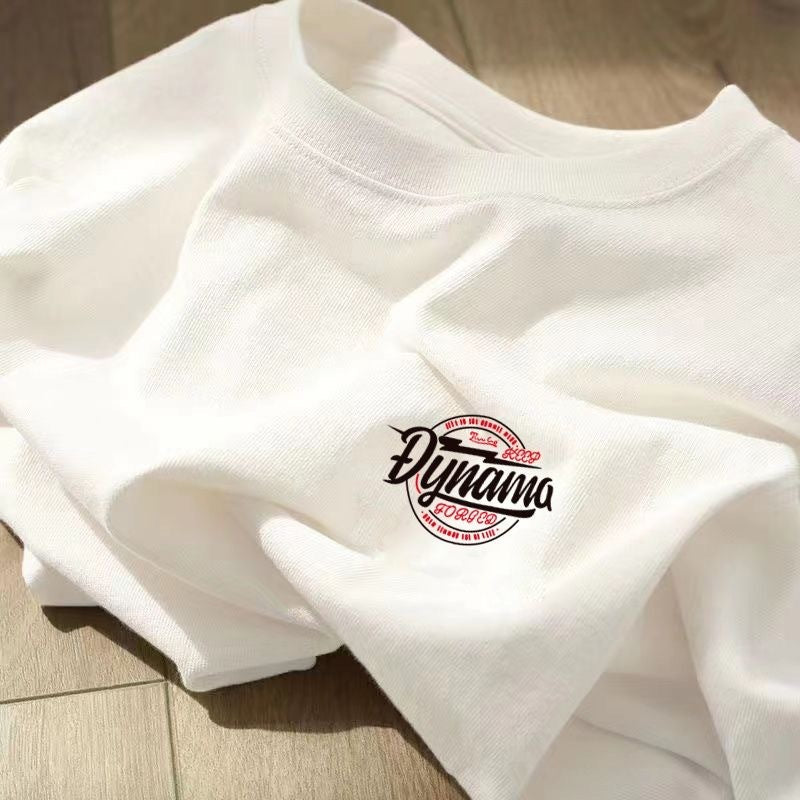 Glenn – Loose Round Neck Pure Cotton Tops