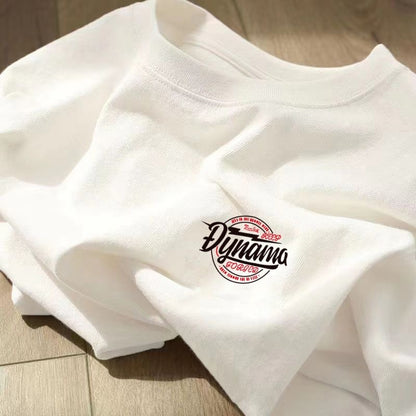 Glenn – Loose Round Neck Pure Cotton Tops